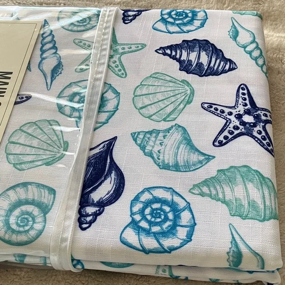 Pretty Coastal design Tablecloth 60”X 102” - Picture 3 of 7